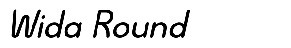 Wida Round font preview